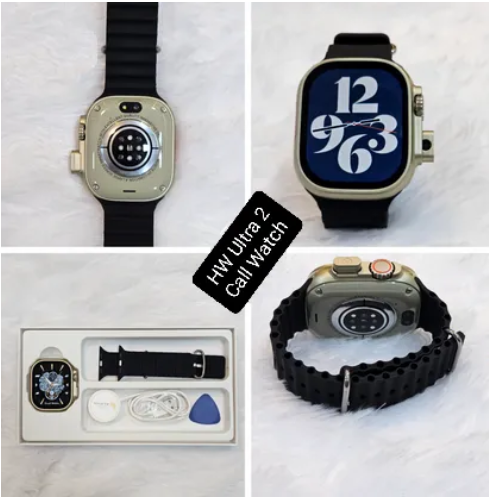 HW Ultra 2 Call Android Smart Watch with Dual Camera 5G Watch, sim watch call Gps Sports & Health Function/ Side & Back Camera
