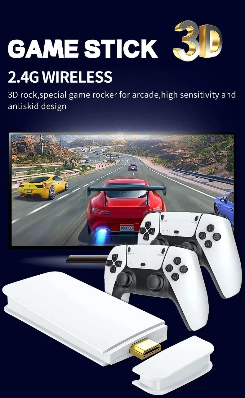 M15 Retro Video Game Stick 4K | 64GB with 20,000+ Built-in Games