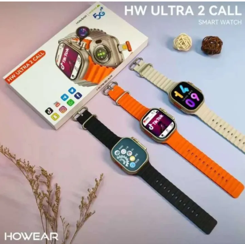 HW Ultra 2 Call Android Smart Watch with Dual Camera 5G Watch, sim watch call Gps Sports & Health Function/ Side & Back Camera
