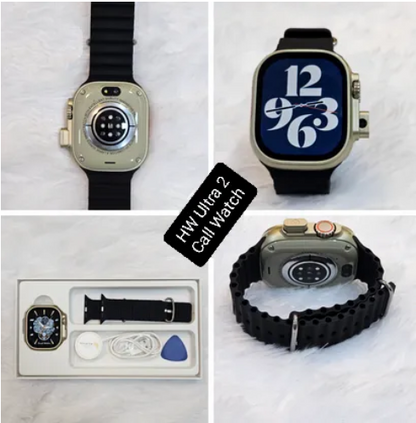 HW Ultra 2 Call Android Smart Watch with Dual Camera 5G Watch, sim watch call Gps Sports & Health Function/ Side & Back Camera