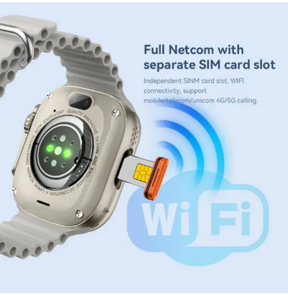 HW Ultra 2 Call Android Smart Watch with Dual Camera 5G Watch, sim watch call Gps Sports & Health Function/ Side & Back Camera