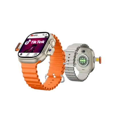 HW Ultra 2 Call Android Smart Watch with Dual Camera 5G Watch, sim watch call Gps Sports & Health Function/ Side & Back Camera