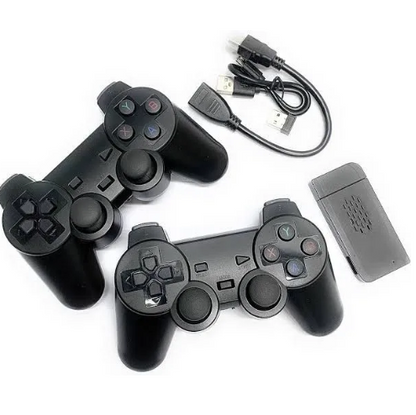 Wireless Retro Game Console, Plug and Play Video Game Stick Built in 20,000+ Games, 9 Classic Emulators, 4K High Definition HDMI Output for TV with Dual 2.4G Wireless Controllers(64G)