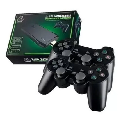 Wireless Retro Game Console, Plug and Play Video Game Stick Built in 20,000+ Games, 9 Classic Emulators, 4K High Definition HDMI Output for TV with Dual 2.4G Wireless Controllers(64G)